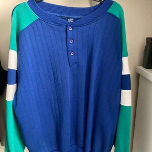 Vintage 80’s quarter crew neck